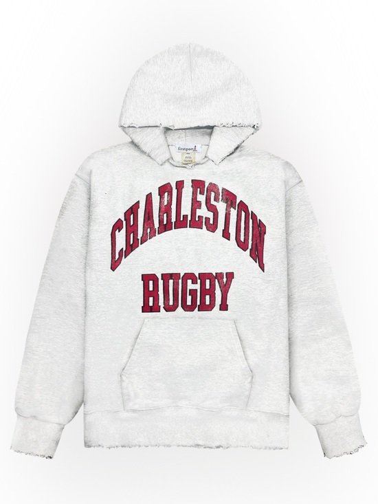 Firstport Tops - Firstport Distressed Charleston Rugby Hoodie